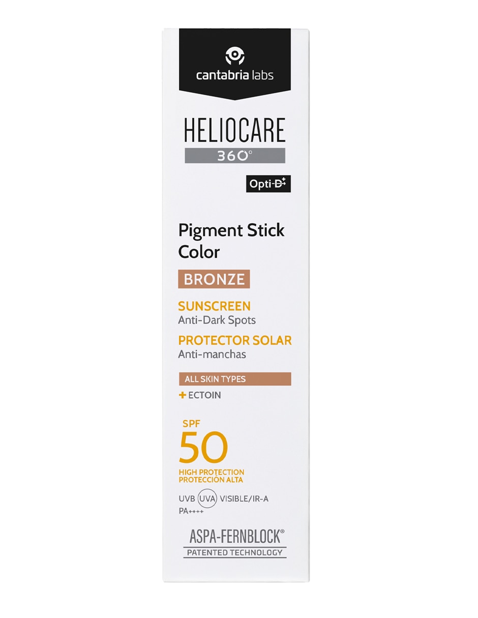 Bloqueador solar protección 360 Pigment Stick Bronze FPS 50 10 g 3