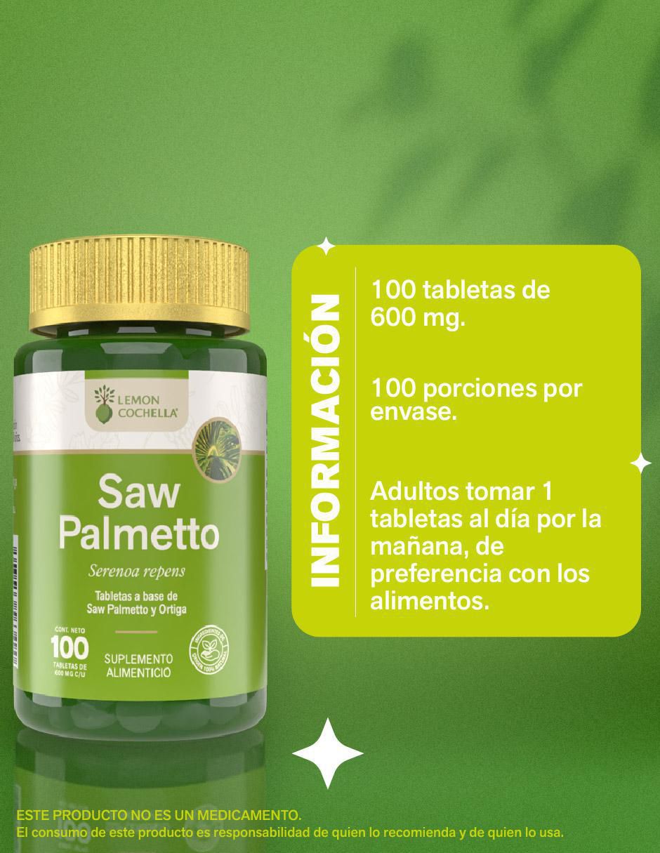 Saw palmetto Lemon Cochella de 100 tabletas