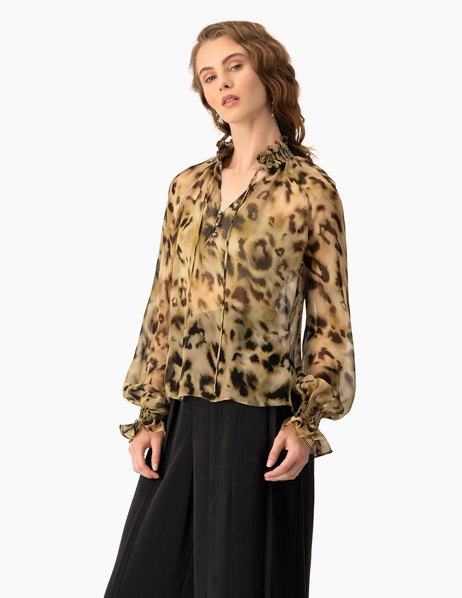 Blusa manga larga para mujer 3