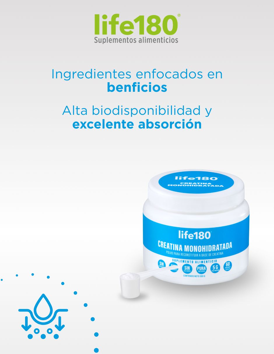 Creatina Monohidratada con Creatina de 300 g 3