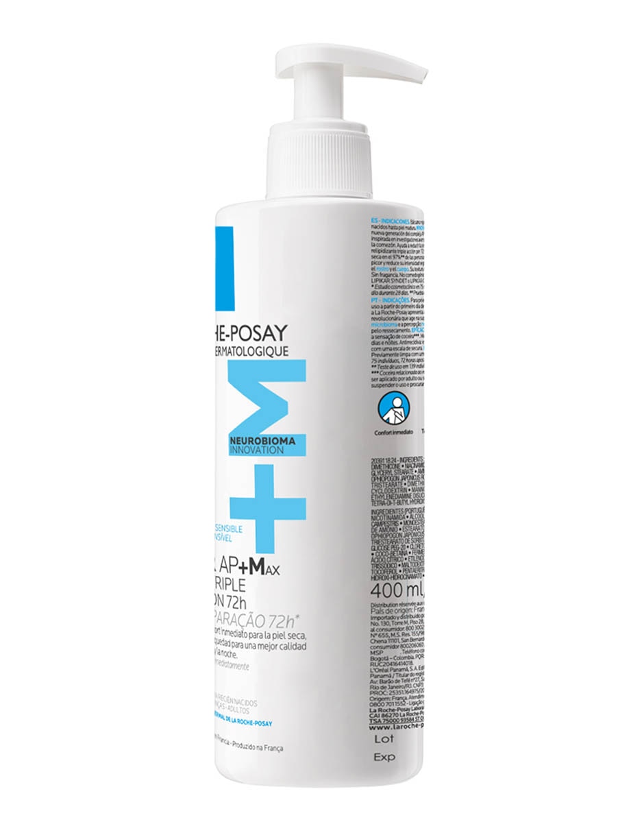 Crema facial para calmar y aliviar la piel de día La Roche Posay Lipikar Baume Ap+M para piel seca