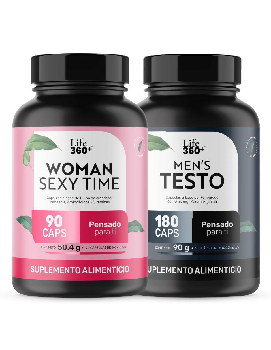 Kit de suplementos alimenticios Woman Sexy y Men's Testo