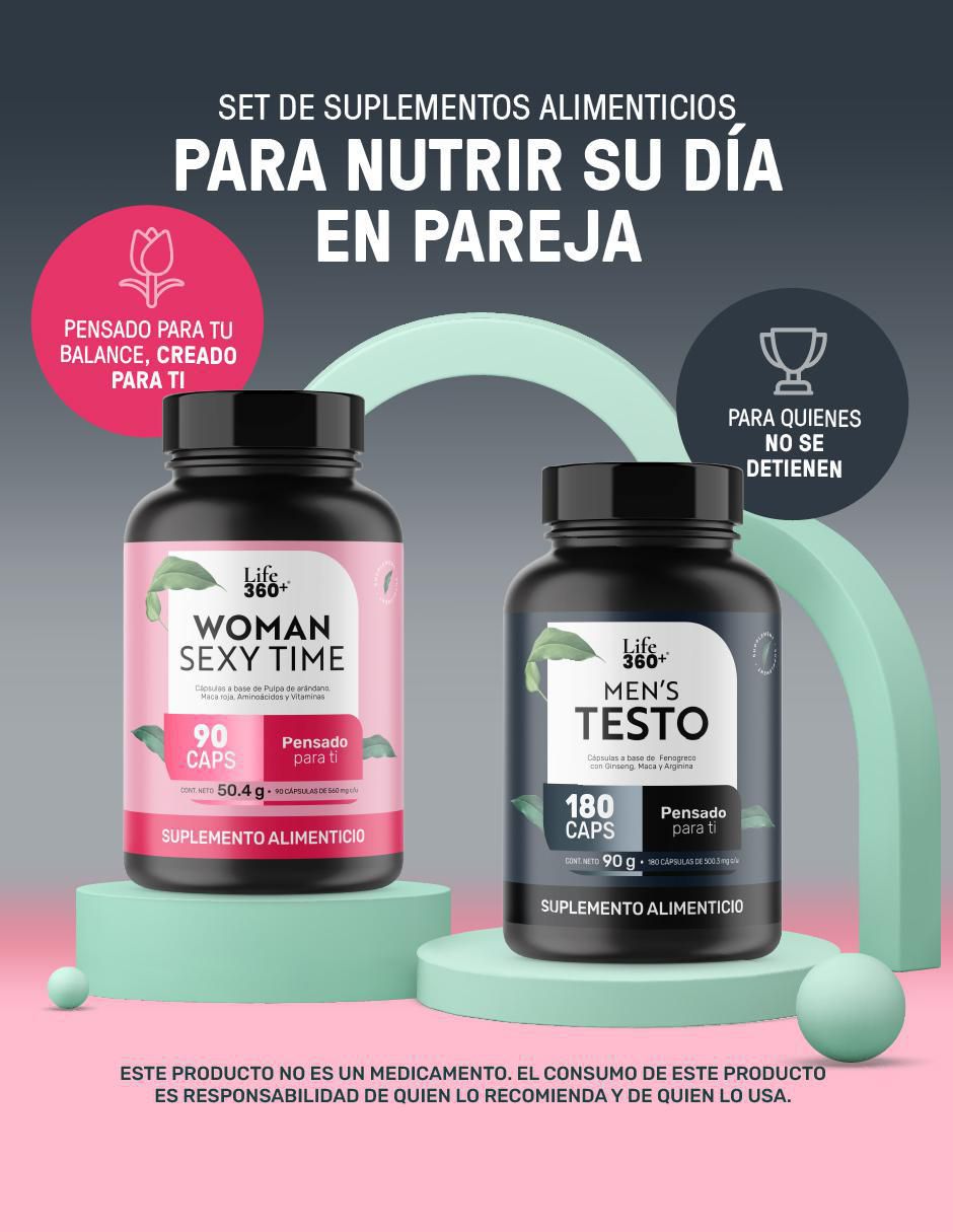 Kit de suplementos alimenticios Woman Sexy y Men's Testo 2