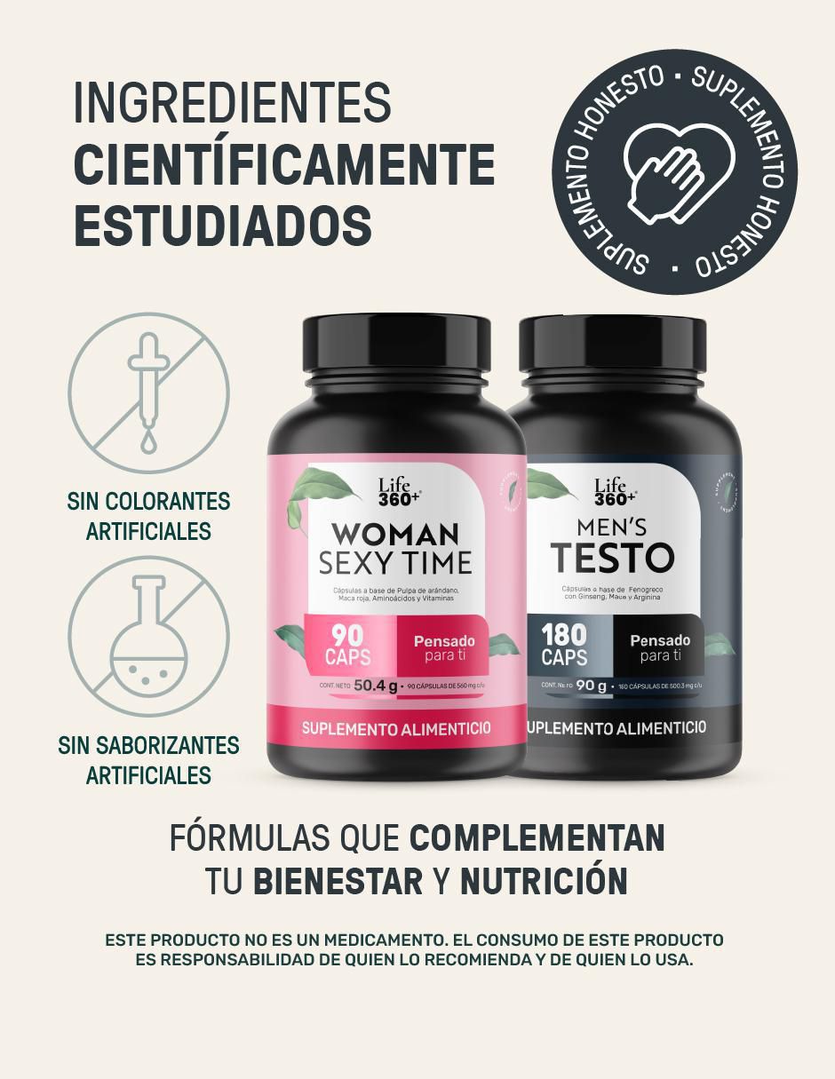 Kit de suplementos alimenticios Woman Sexy y Men's Testo 4