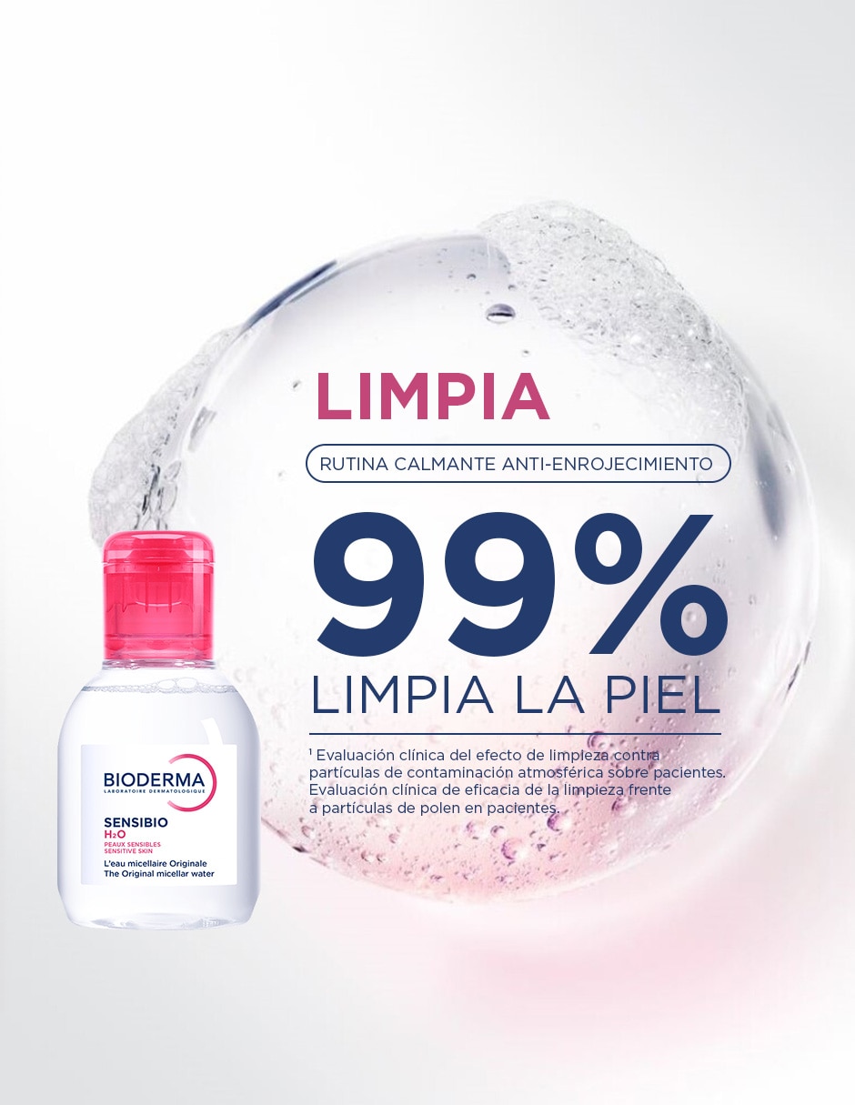 'tratamiento' 'para' (si aplica) facial kit para piel sensible con rojeces: agua micelar + crema ar+ que limpia, calma e hidrata, ayudando a reducir el enrojecimiento y mejorar el confort dermatológico sensibio