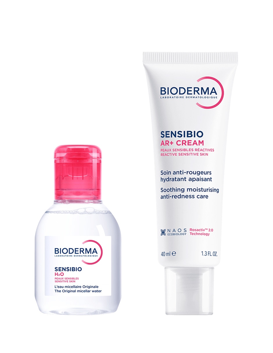 'tratamiento' 'para' (si aplica) facial kit para piel sensible con rojeces: agua micelar + crema ar+ que limpia, calma e hidrata, ayudando a reducir el enrojecimiento y mejorar el confort dermatológico sensibio