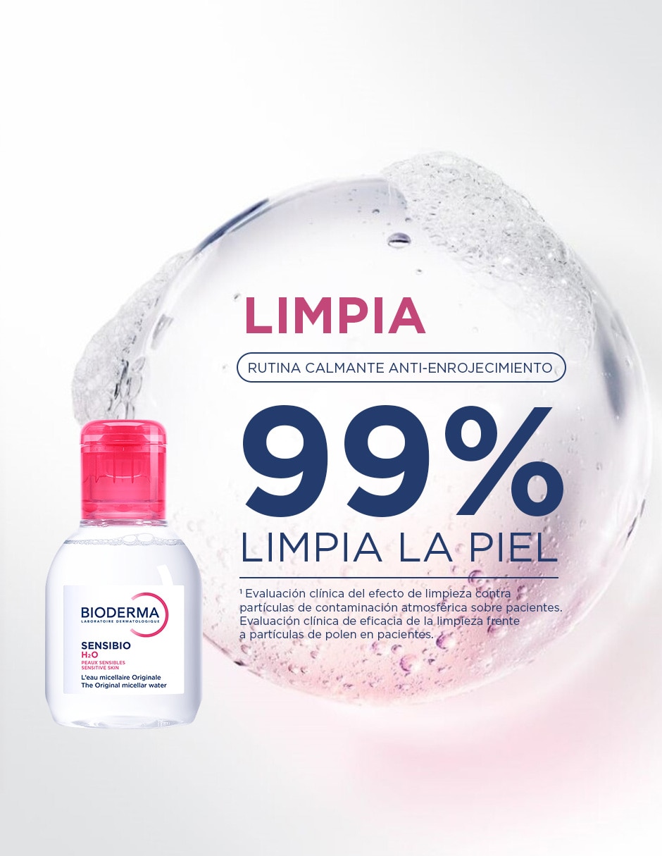 Kit de sérum 'para/de' facial kit para piel sensible: agua micelar de alta tolerancia + suero que calma, hidrata y fortalece la piel para ayudar a reducir la reactividad diaria sensibio 'de' 'piel' sensible
