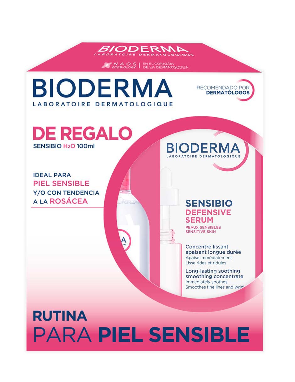 Kit de sérum "para/de" facial kit para piel sensible: agua micelar de alta tolerancia + suero que calma, hidrata y fortalece la piel para ayudar a reducir la reactividad diaria sensibio "de" "piel" sensible 10