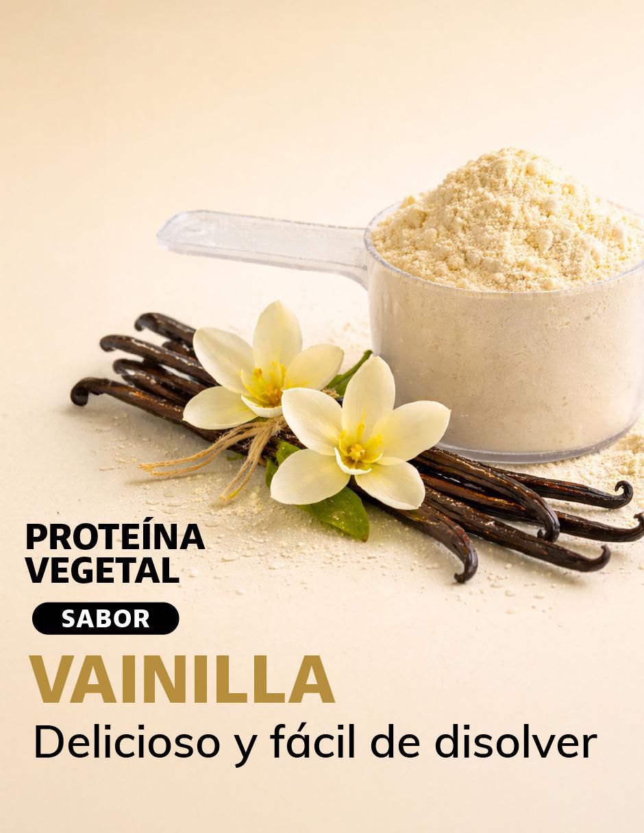 Proteína Vegetal Aislada de Arroz y Chícharo Beyond Vitamins sabor vainilla de 550 g
