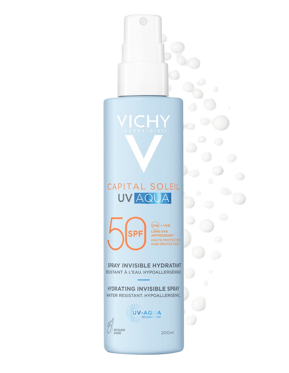 Protector solar FPS 50 Capital Soleil UV Aqua spray Vichy 200 ml