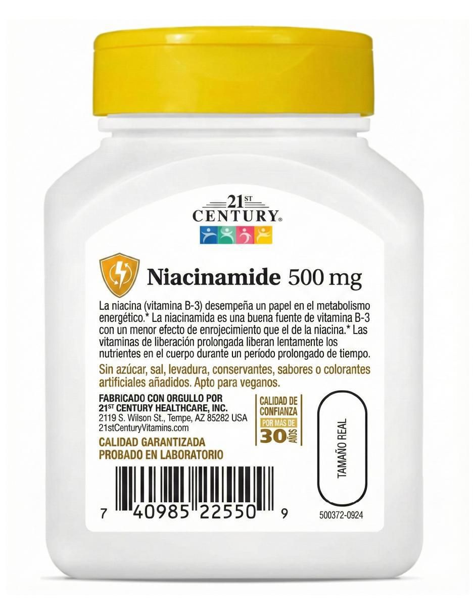 Niacinamida 21st Century de 110 tabletas