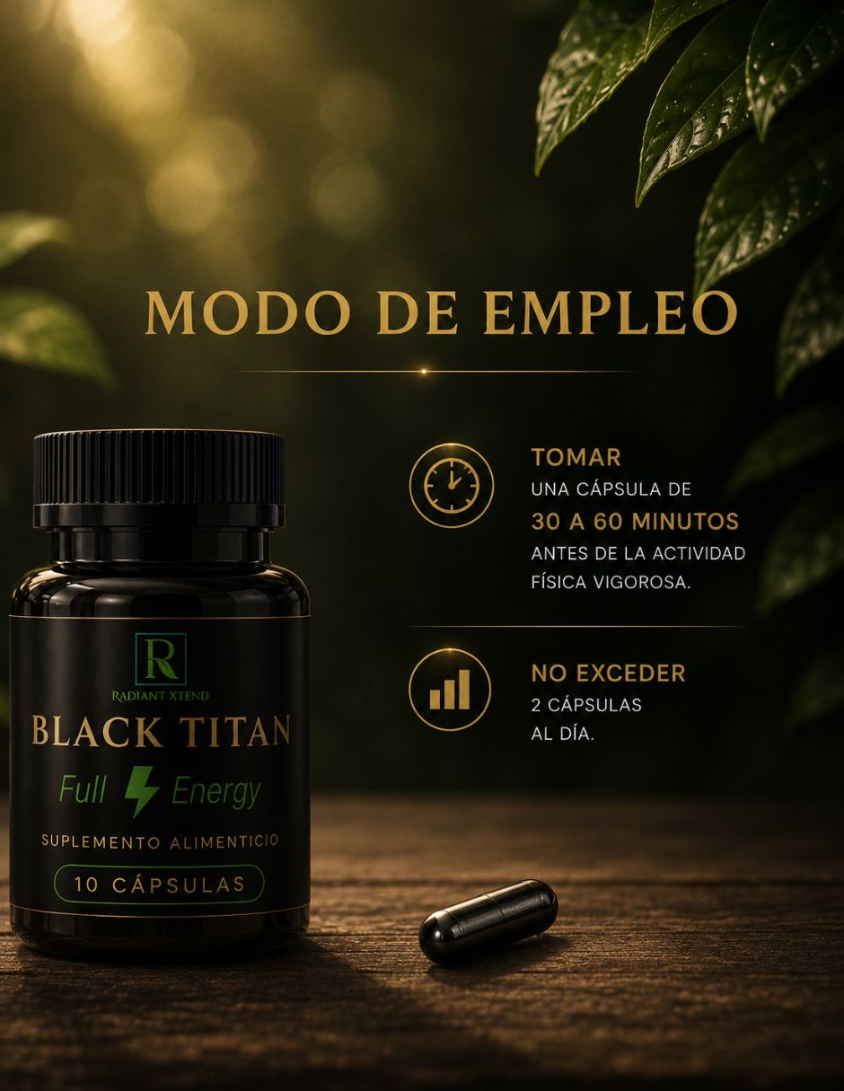 Black titan con 8 mushroom complex sabor natural de 10 tabletas 5