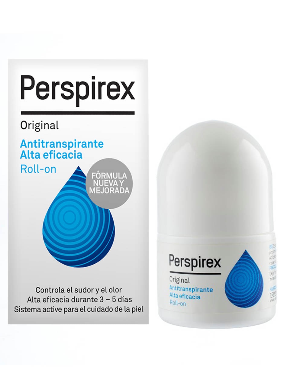 Desodorante para axilas en roll on perspirex