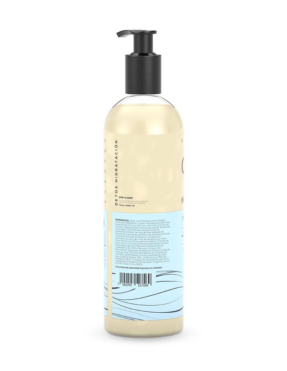 Shampoo hidratante para cabello todo tipo shampoo detox hidratacion cre-c detox hidratación 500 ml