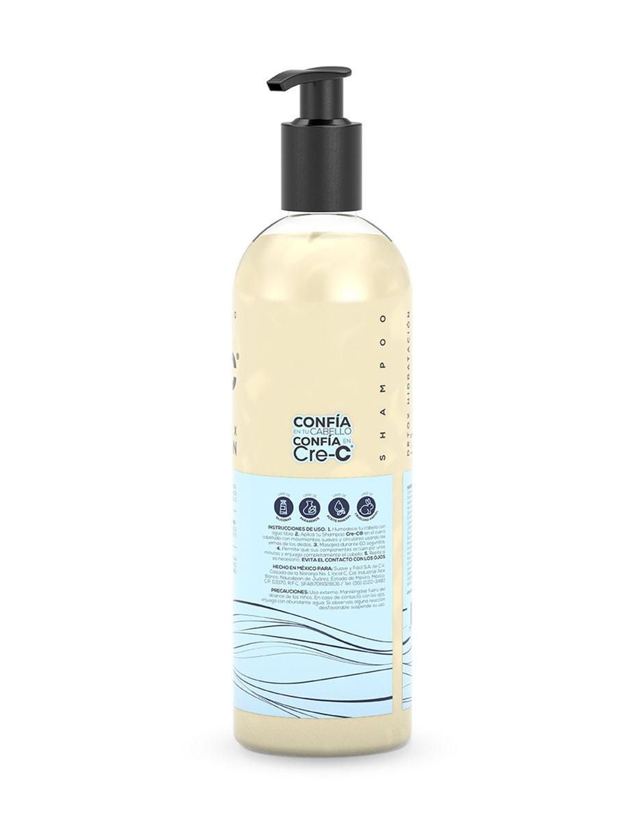 Shampoo hidratante para cabello todo tipo shampoo cre-c detox hidratacion cre-c detox hidratación 500 ml