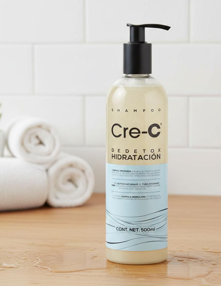 Shampoo hidratante para cabello todo tipo shampoo cre-c detox hidratacion cre-c detox hidratación 500 ml