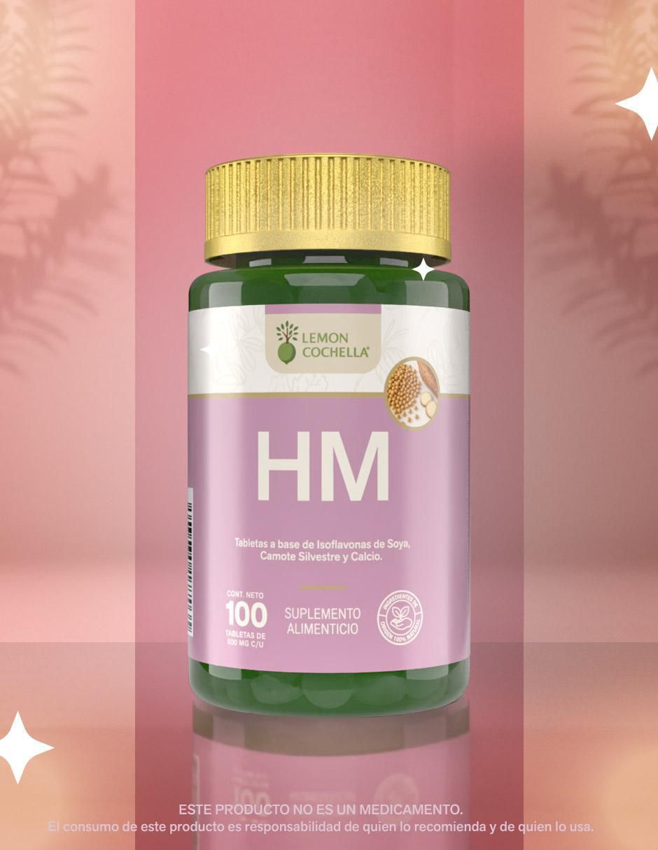 Combo HM tabletas y extracto Lemon Cochella con isoflavonas de soya y camote silvestre