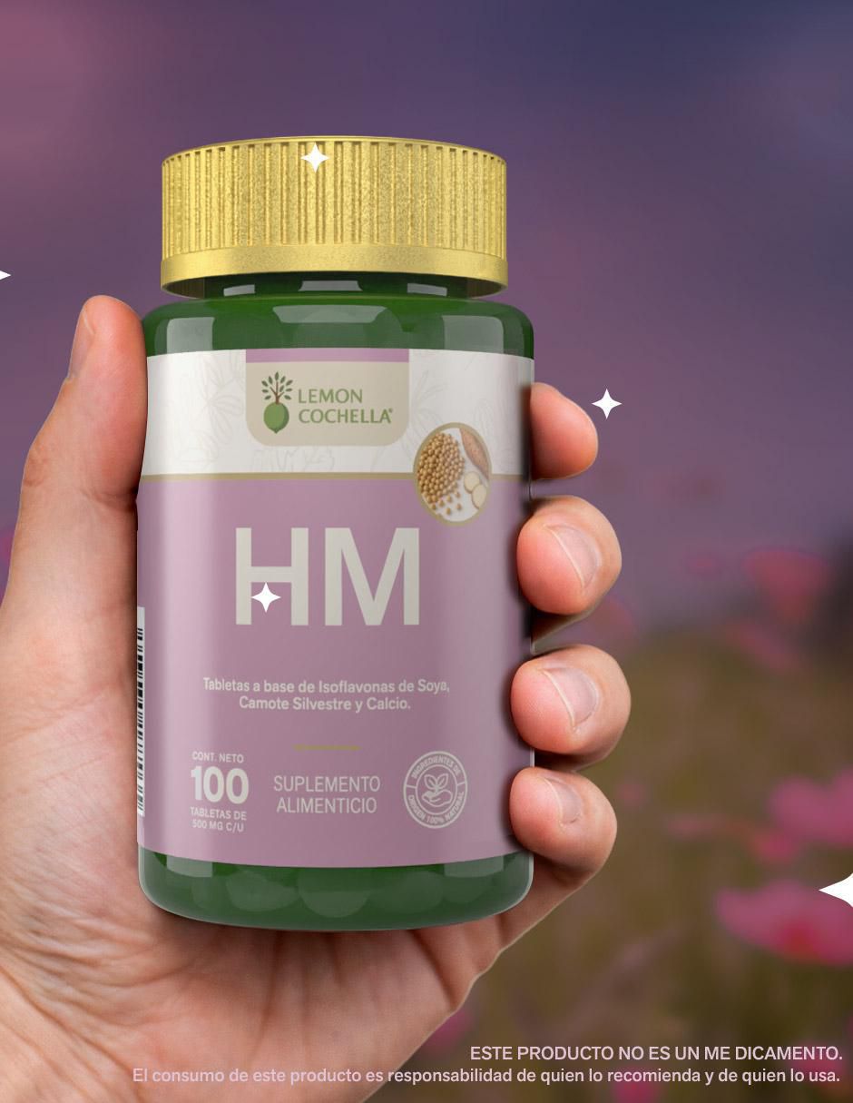 Combo HM tabletas y extracto Lemon Cochella con isoflavonas de soya y camote silvestre
