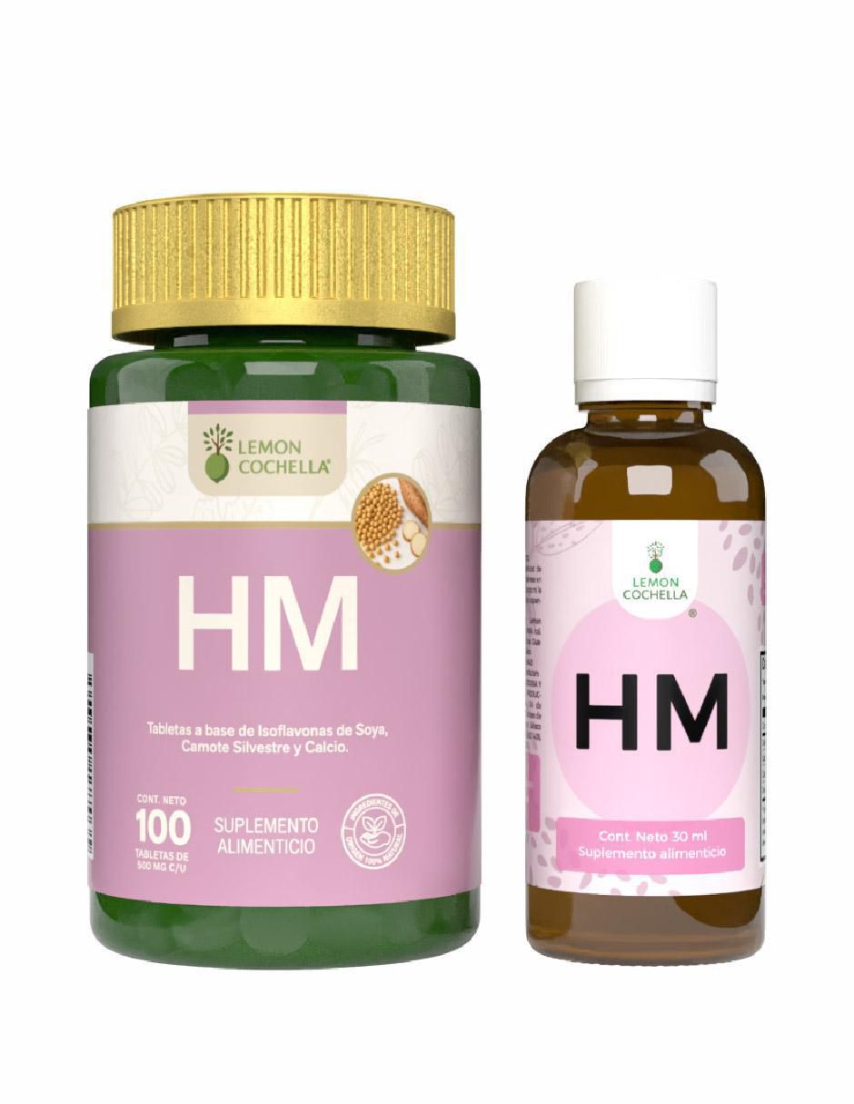 Combo HM tabletas y extracto con isoflavonas de soya y camote silvestre