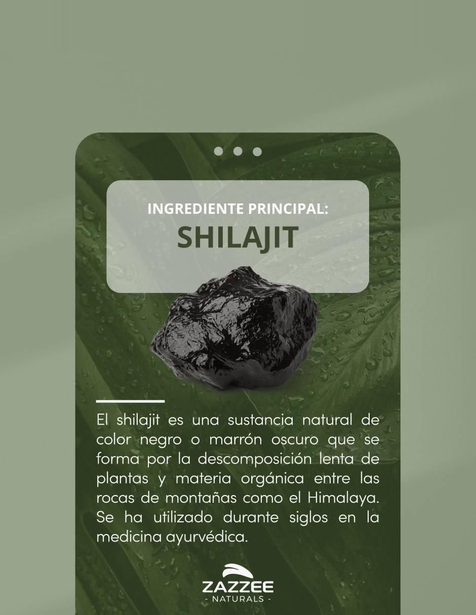 Suplemento alimenticio dietético de Shilajit Zazzee de 120 cápsulas