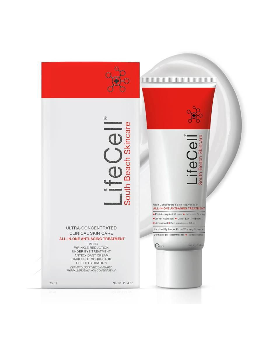 South Beach Skincare All-In-One Anti-Aging Treatment con Ácido Hialurónico y Vitamina C de 75 ml