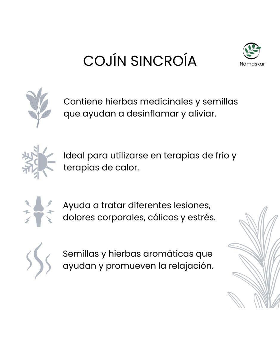 Compresa de semillas namaskar para abdomen
