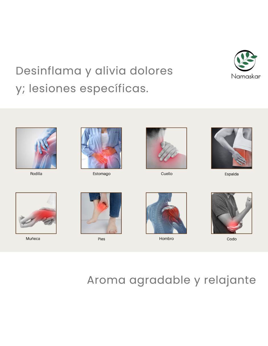 Compresa de semillas namaskar para abdomen
