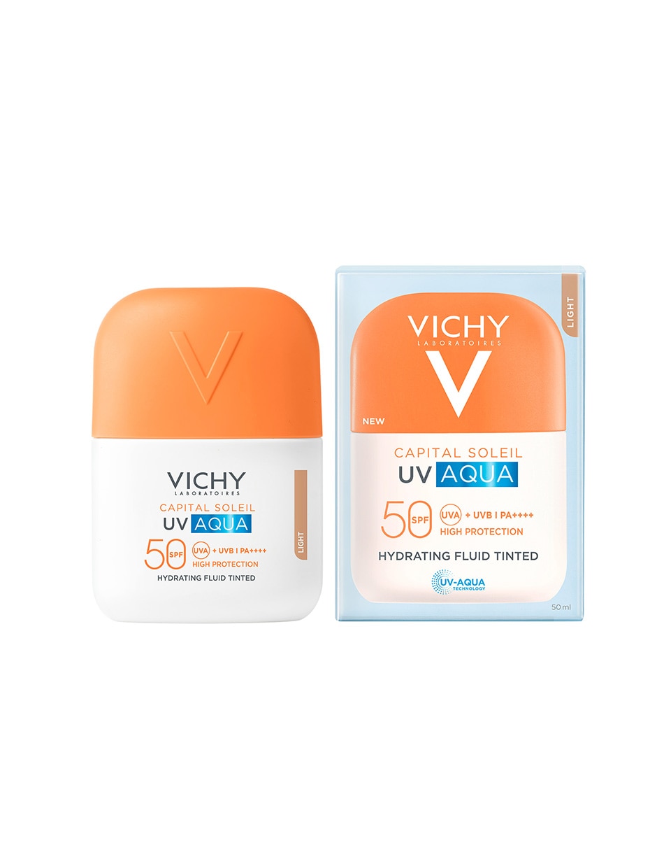 Protector solar fps 50 vichy capital soleil uv aqua protector solar ligero tono light 50 ml vichy capital soleil