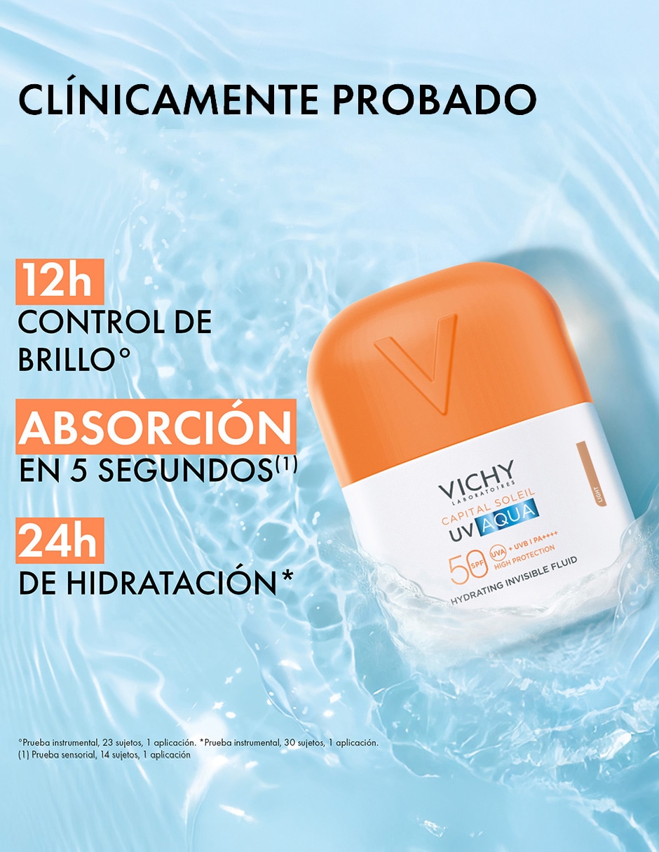 Protector solar fps 50 vichy capital soleil uv aqua protector solar ligero tono light 50 ml vichy capital soleil