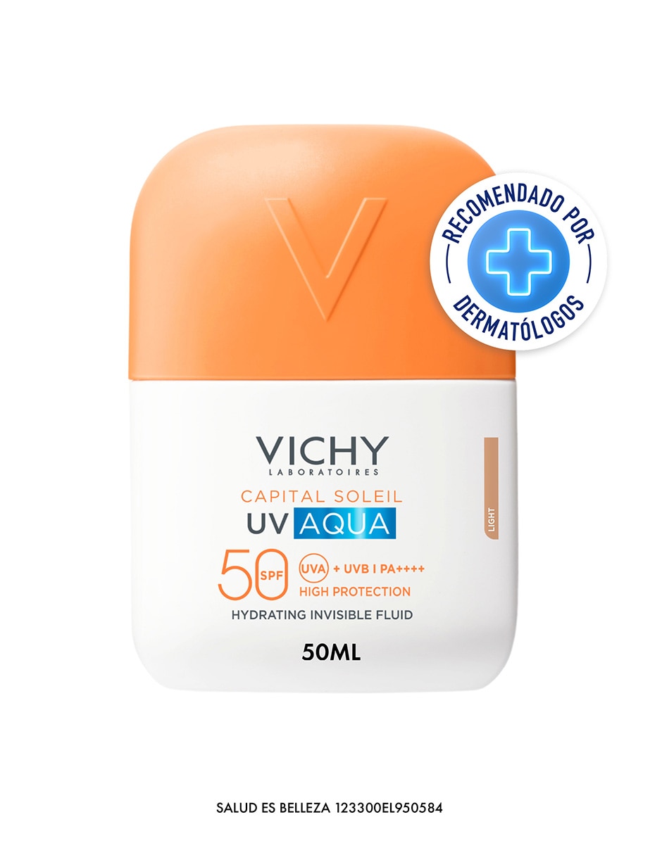 Protector solar fps 50 vichy capital soleil uv aqua protector solar ligero tono light 50 ml vichy capital soleil