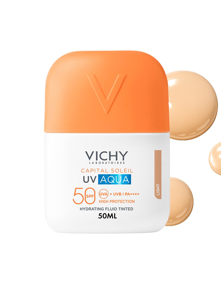 Protector solar fps 50 vichy capital soleil uv aqua protector solar ligero tono light 50 ml vichy capital soleil