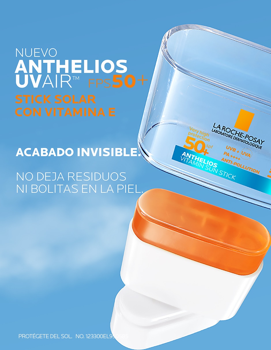 Protector solar fps 50+ la roche-posay anthelios uv air vitamin sun stick spf 50+ 10ml la roche posay anthelios