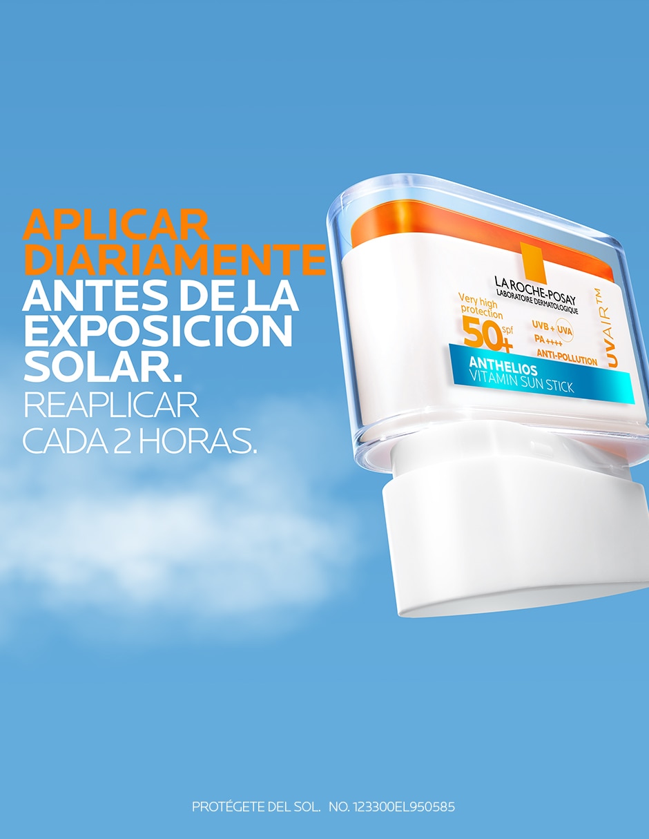 Protector solar fps 50+ la roche-posay anthelios uv air vitamin sun stick spf 50+ 10ml la roche posay anthelios