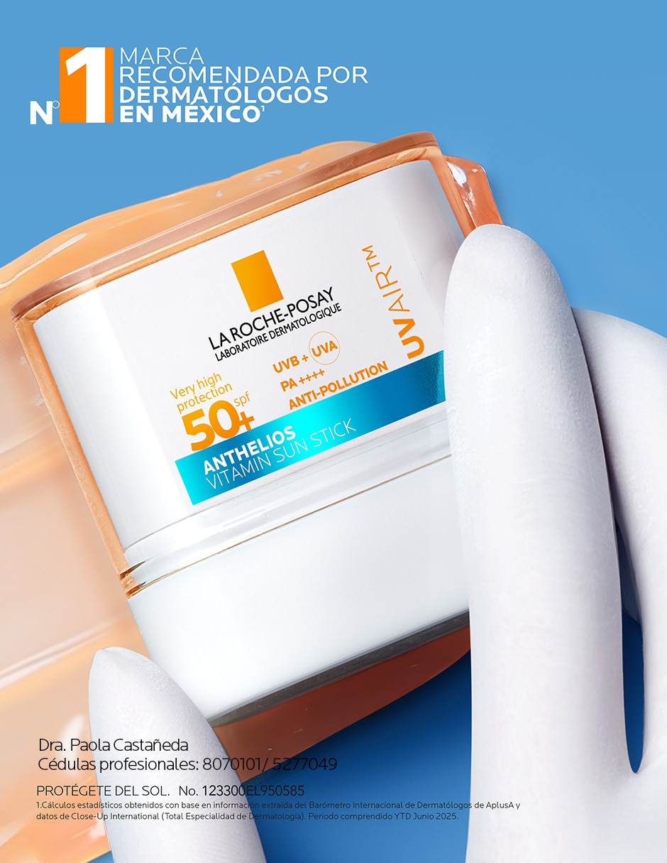 Protector solar fps 50+ la roche-posay anthelios uv air vitamin sun stick spf 50+ 10ml la roche posay anthelios