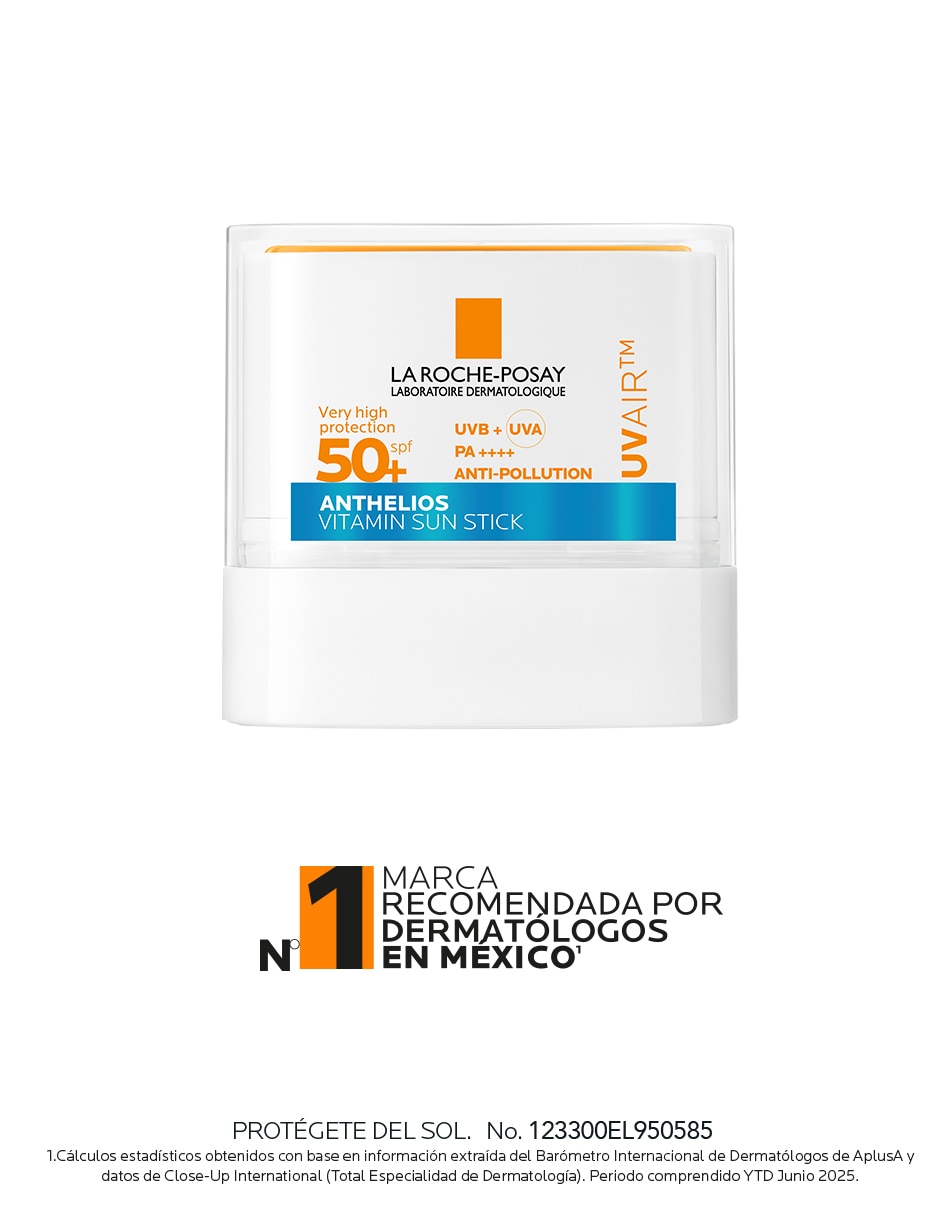 Protector solar fps 50+ la roche-posay anthelios uv air vitamin sun stick spf 50+ 10ml la roche posay anthelios