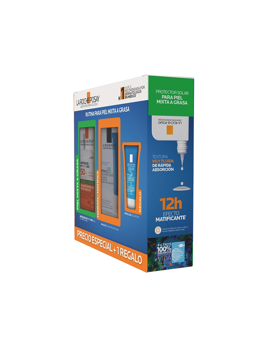 Kit de protector solar FPS 50+ Pack Anthelios UVMune 400 Fluido Oil Control Verano