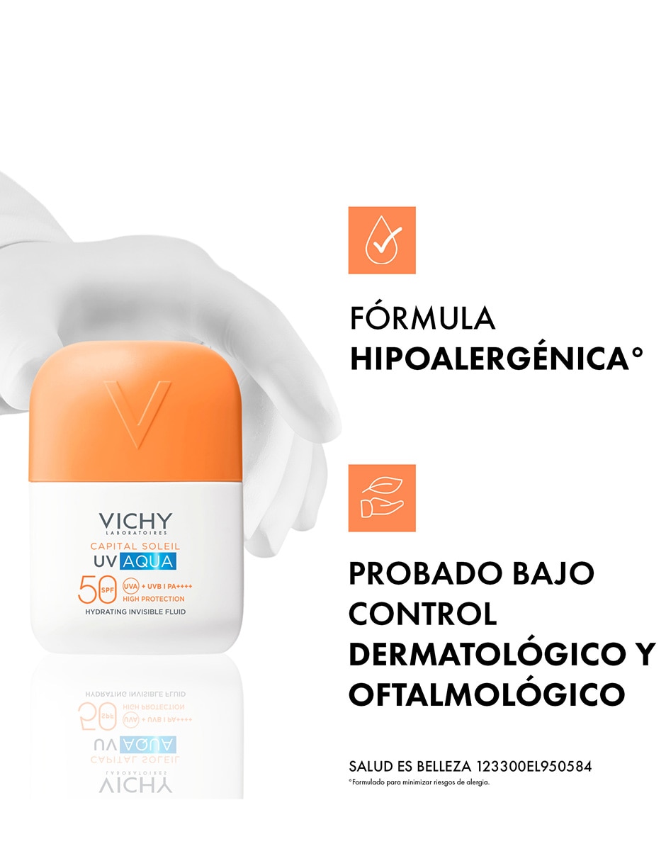 Protector solar fps 50 vichy capital soleil uv aqua protector solar ligero 50 ml vichy capital soleil