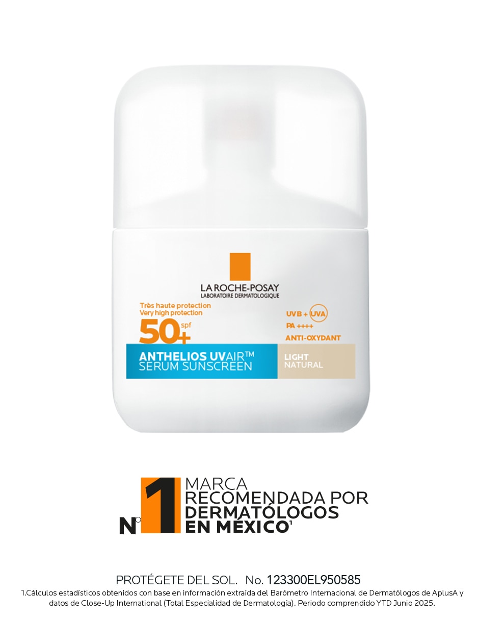 Protector solar fps 50+ la roche-posay anthelios uv air spf 50+ tc 50 ml anthelios 2