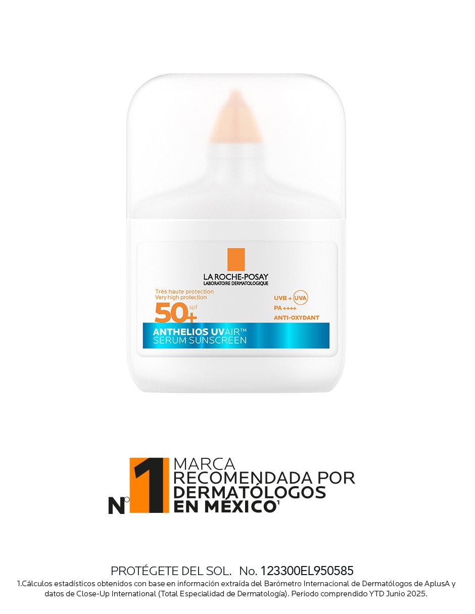 Protector solar fps 50+ la roche-posay anthelios uv air spf 50+ 50 ml la roche posay anthelios