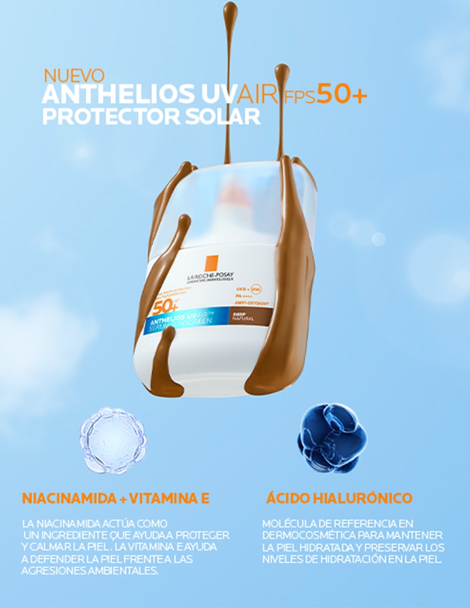 Protector solar FPS 50+ La Roche-Posay Anthelios UV AIR SPF 50+ TO 50 ml LA ROCHE POSAY Anthelios