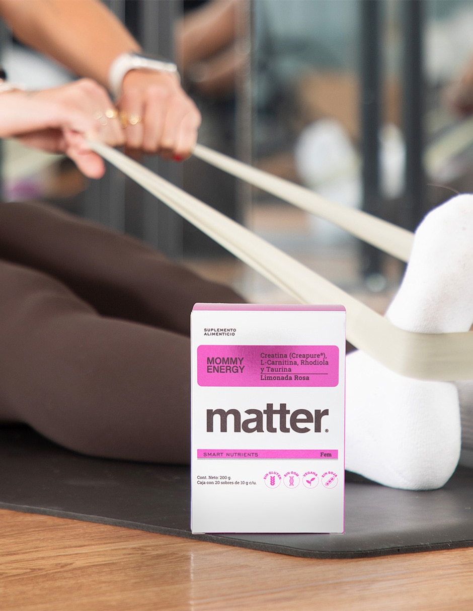 Mommy Energy Matter con carnitina sabor limonada rosa
