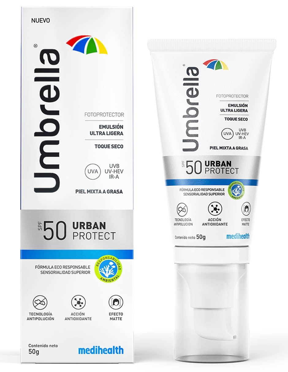 Protector solar FPS 50+ Umbrella Urban SPF 50 Italmex 50 g