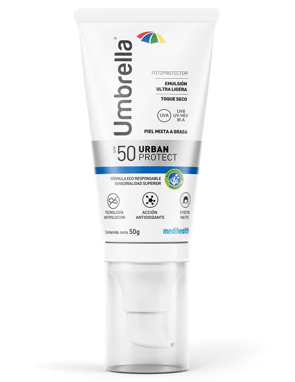 Protector solar FPS 50+ Umbrella Urban SPF 50 Italmex 50 g