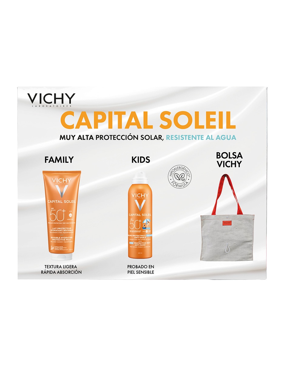 Kit de protector solar FPS 50+ Capsol Family+ Kids Verano 26 Capital Soleil 2