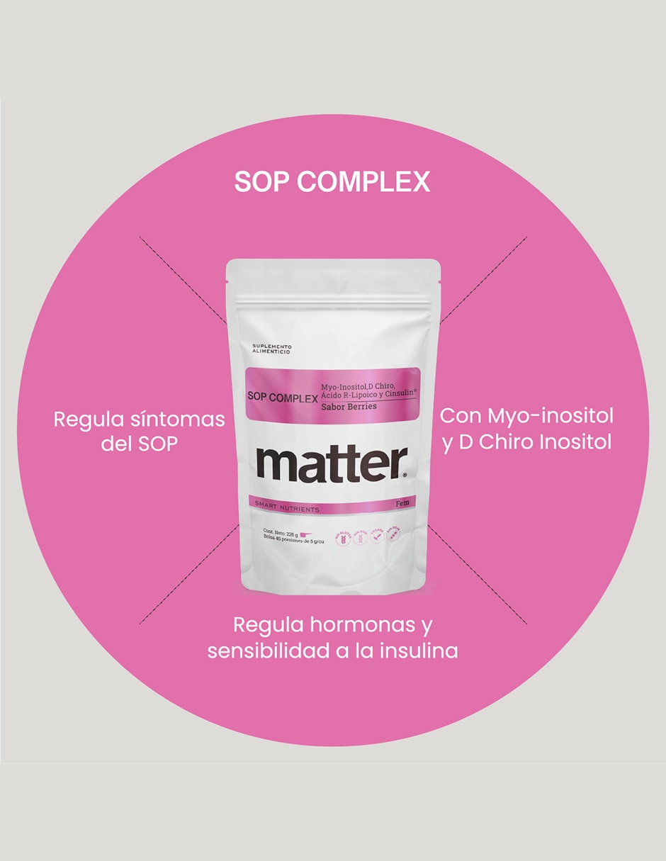 Sop Complex Matter con Myo & D-Chiro Inositol sabor berry