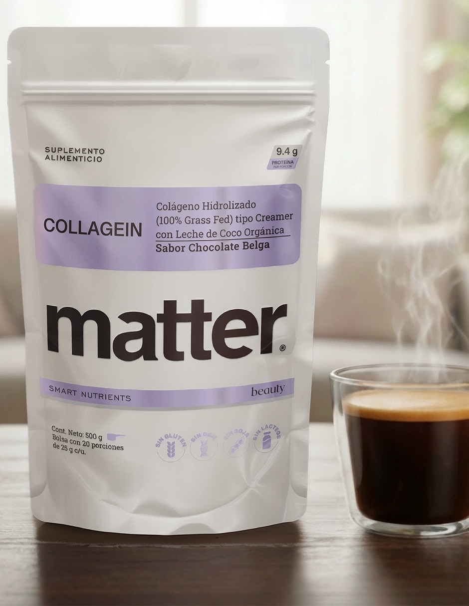 Collagein Matter con péptidos de colágeno hidrolizado sabor chocolate