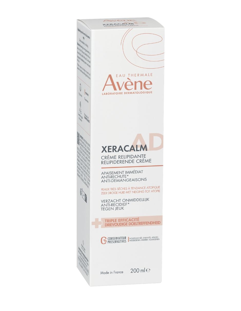 Set de crema para cuerpo recomendada para calmar la piel de día y noche avne ni coleccion para piel seca y sensible