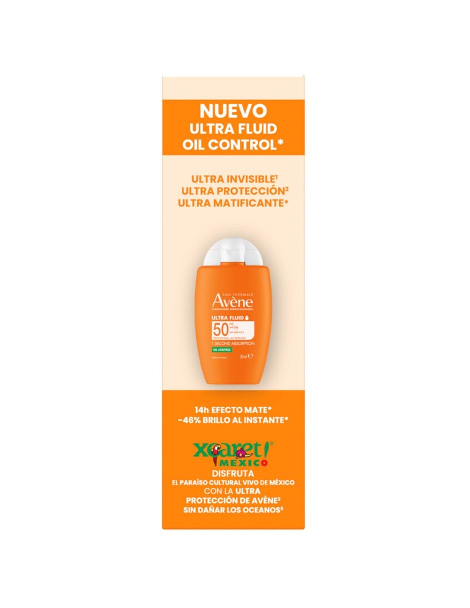 Tratamiento para facial kit avene ultra fluid oil control invsible fps 50 50ml + solar corporal leche fps 50 100ml dermatológico avne