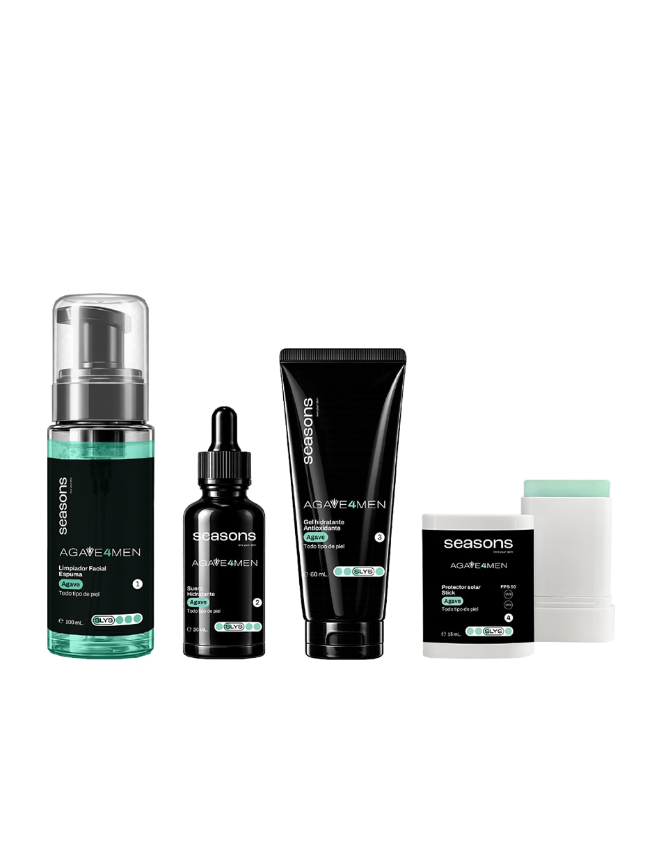Kit de protector solar FPS 50 AGAVE 4 MEN Solares