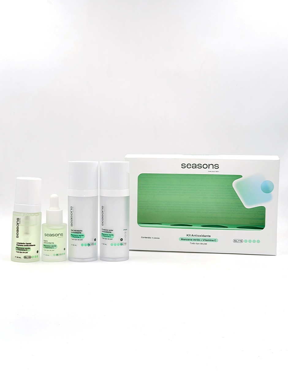 Kit tratamiento facial antioxidante Manzana Verde + Vitamina C